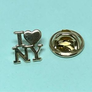 Tiffany & Co I Love New York vermeil plated, silver brooch